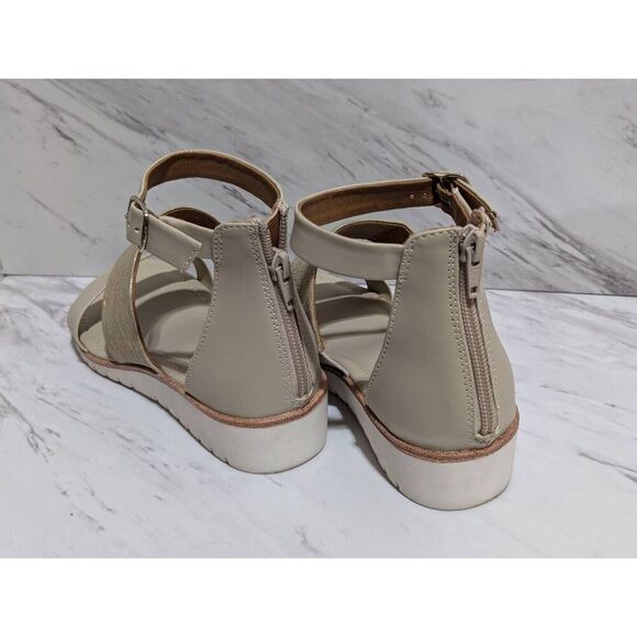 Euro Sofft by Soft Women's Gold Ankle Strap Comfort Sandals Size 8 - Picture 4 of 8